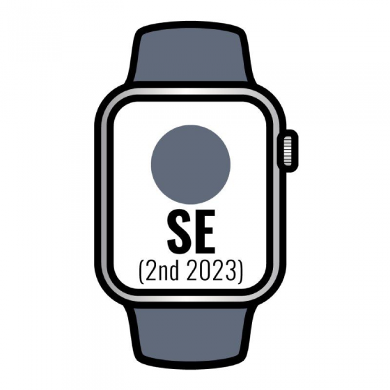 Apple Watch Series 9 GPS + Cellular 41mm Plata Caja de Acero Inoxidable con  Correa Deportiva Azul Te