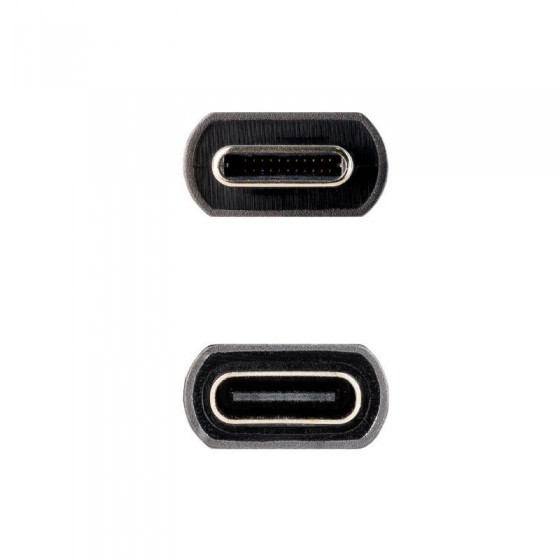 Cable Alargador USB 2.0 Nanocable 10.01.0202-BK USB Macho - USB Hembra 1m  Negro
