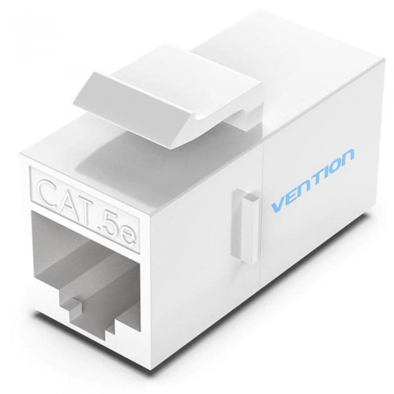 Adaptador-conector RJ45 Cat.6 FTP Hembra/Blanco Vention
