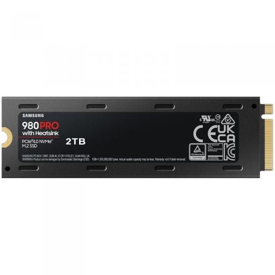 Disco SSD Samsung 980 PRO 2TB/ M.2 2280 PCIe 4.0/ con Disipador de Calor/ Compatible con PS5 y PC