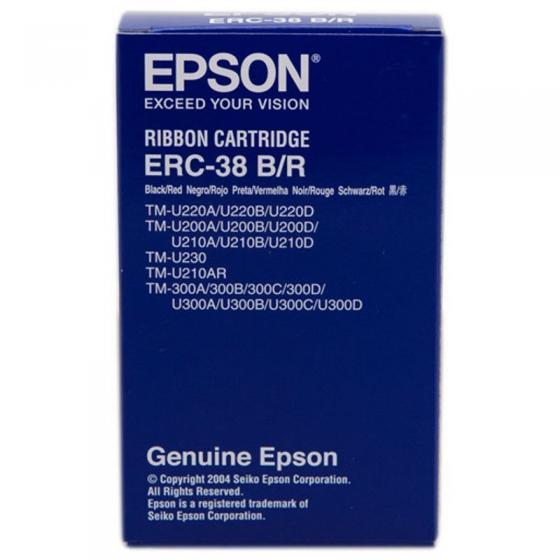 Cinta Nylon Epson ERC-38/ Negro/ Rojo - Imagen 1