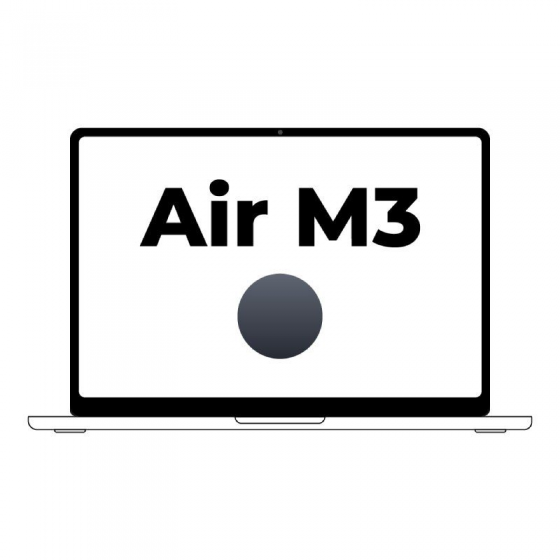 Apple Macbook Air 15' / M3 8-Core CPU/ 8Gb/ 512Gb SSD/ 10-Core GPU/ Medianoche