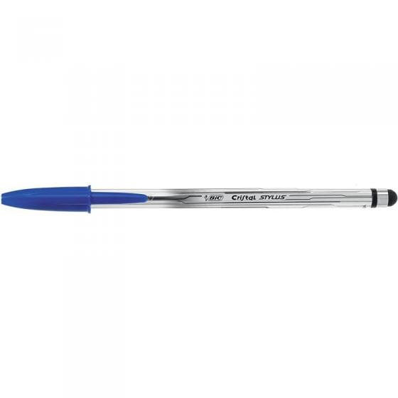 Bolígrafo de Tinta de Aceite Bic Cristal Stylus 926386/ para Pantallas Táctiles/ Azul