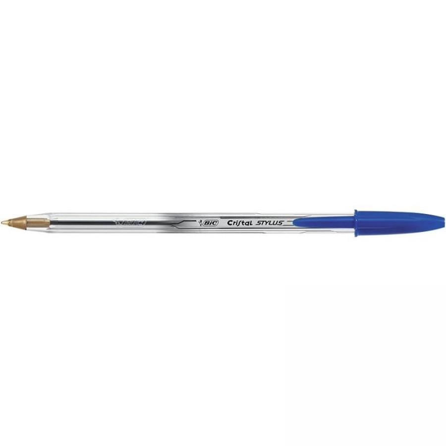 Bolígrafo de Tinta de Aceite Bic Cristal Stylus 926386/ para Pantallas Táctiles/ Azul