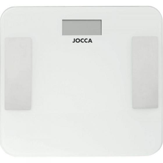 Báscula de Baño Jocca 7164/ Análisis Corporal/ Bluetooth/ Hasta 180kg/ Blanca