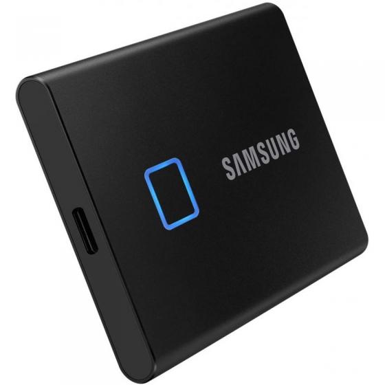 Disco Externo SSD Samsung Portable T7 Touch 500GB/ USB 3.2/ Negro