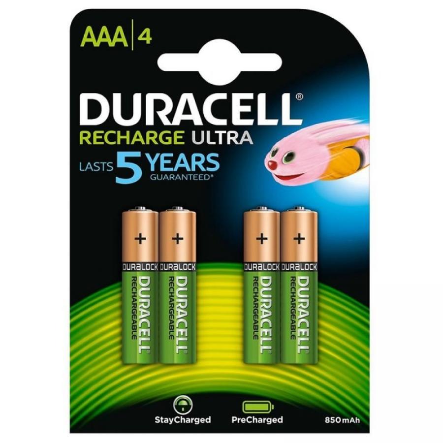 Pack de 4 Pilas AAA Duracell HR03-A/ 1.2V/ Recargables - Imagen 1