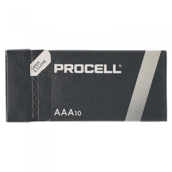Pack de 10 Pilas AAA L03 Duracell PROCELL ID2400IPX10/ 1.5V/ Alcalinas - Imagen 1