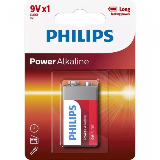 Pila Alcalina Philips 6LR61P1B/10 9V