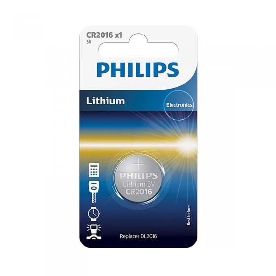Pila de Botón Philips CR2016/ 3V - Imagen 1