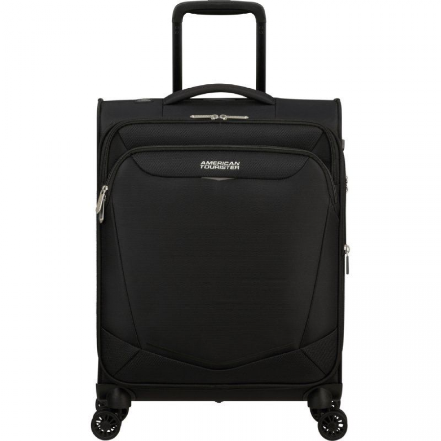 Maleta de Cabina American Tourister SummerRide Spinner 55cm/ 55x40x23cm/ 4 Ruedas/ Negro