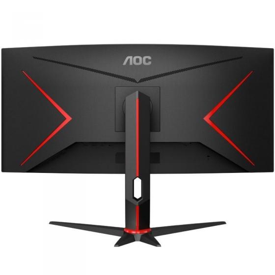 Monitor Gaming Ultraparonámico Curvo AOC CU34G2XP/BK 34'/ WQHD/ 1ms/ 180Hz/ VA/ Negro