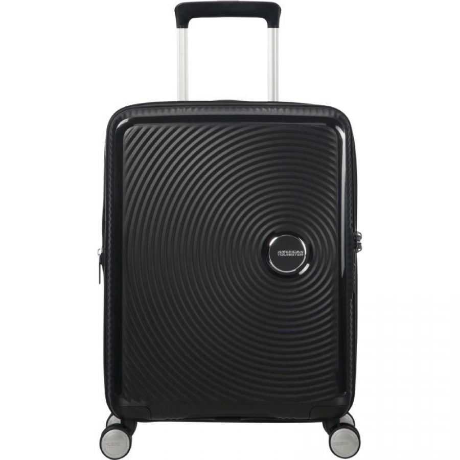 Maleta de Cabina American Tourister SoundBox Spinner 55cm/ 55x40x20cm/ 4 Ruedas/ Negro Bass