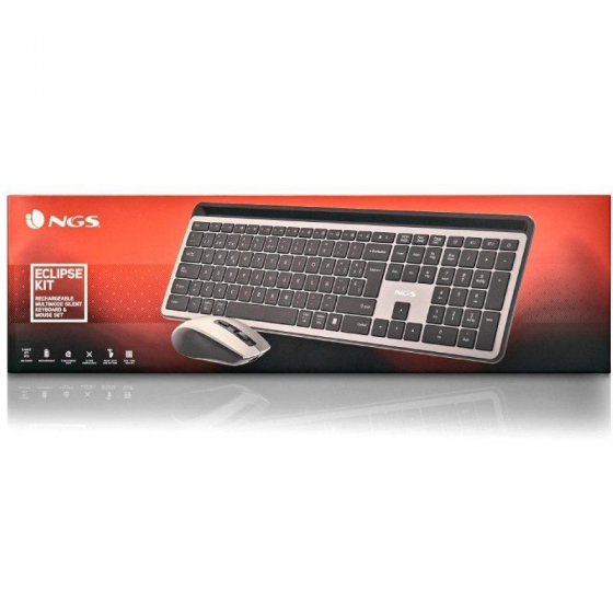 Teclado y Ratón Inalámbricos NGS Eclipse KIT