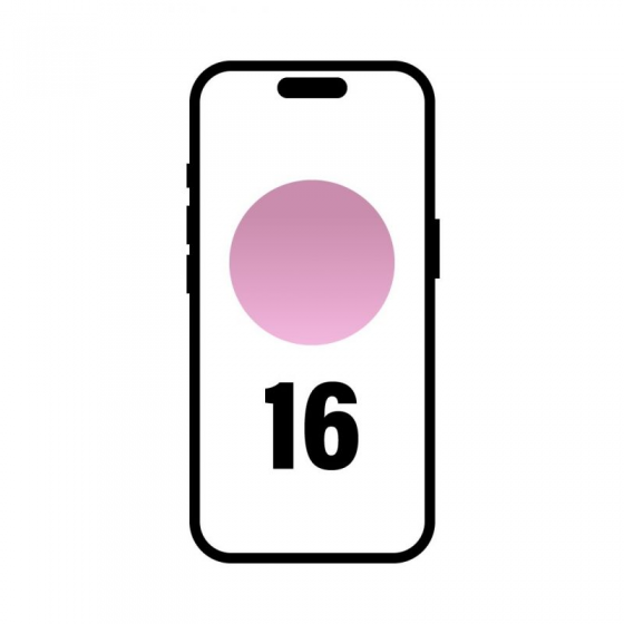 Smartphone Apple iPhone 16 128GB/ 6.1'/ 5G/ Rosa