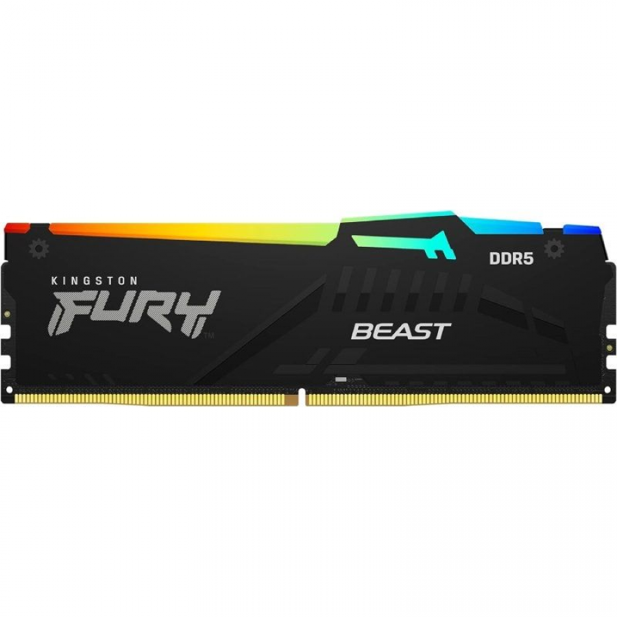 Memoria RAM Kingston FURY Beast RGB 32GB/ DDR5/ 6000MHz/ 1.35V/ CL36/ DIMM