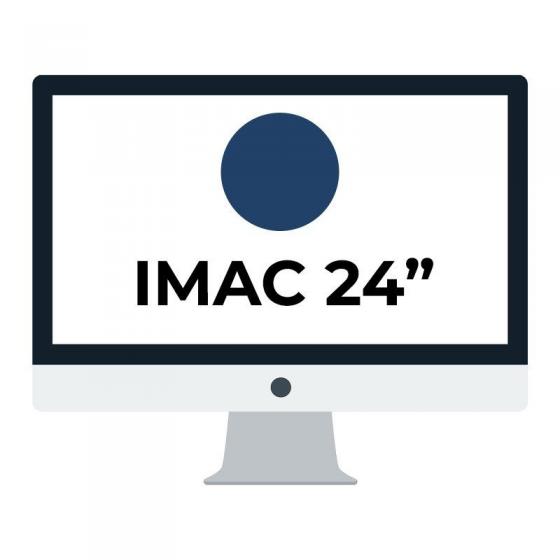 Apple iMac 24' Retina 4.5K/ Chip M1 CPU 8 Núcleos/ 8GB/ 256GB/ GPU 8 Núcleos/ Azul - Imagen 1