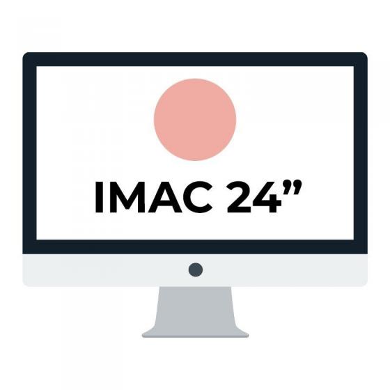 Apple iMac 24' Retina 4.5K/ Chip M1 CPU 8 Núcleos/ 8GB/ 512GB/ GPU 8 Núcleos/ Rosa - Imagen 1