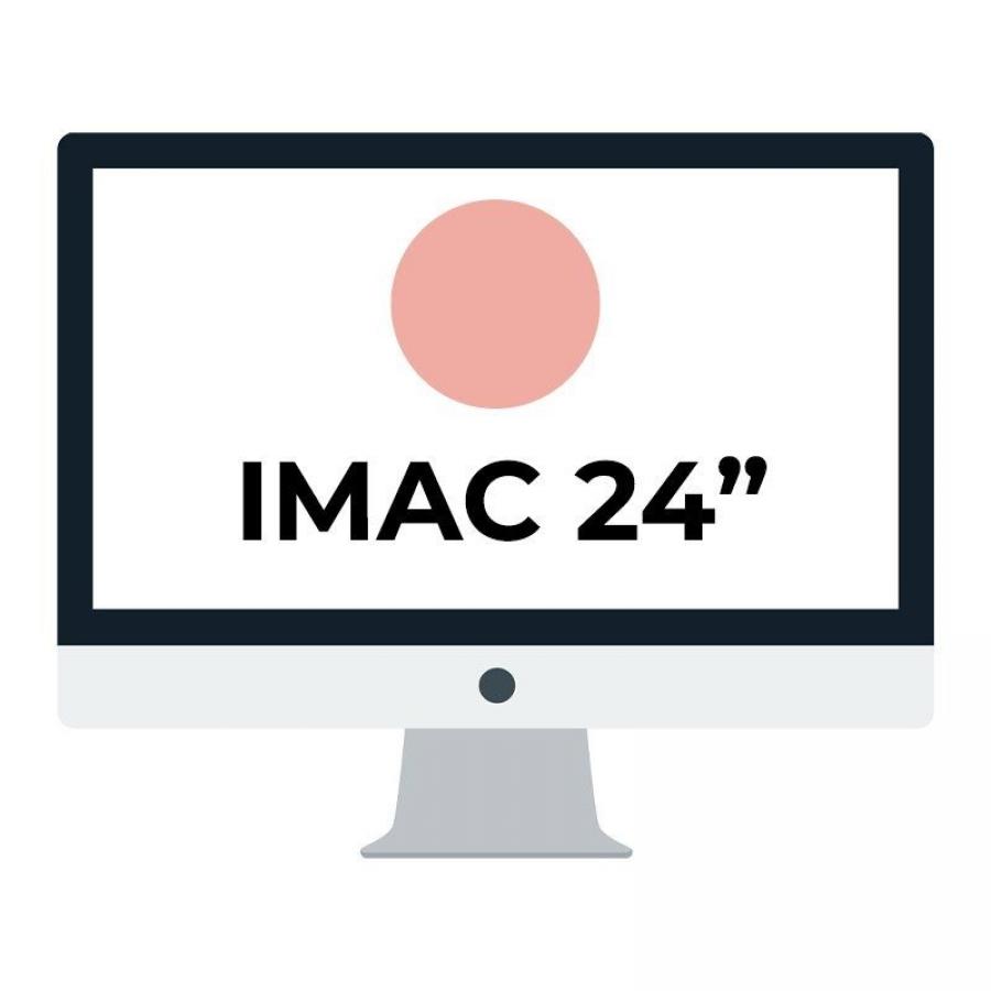 Apple iMac 24' Retina 4.5K/ Chip M1 CPU 8 Núcleos/ 8GB/ 512GB/ GPU 8 Núcleos/ Rosa - Imagen 1