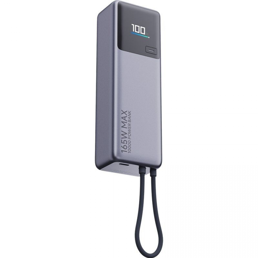 Powerbank 10000mAh Xiaomi Power Bank Integrated Cable/ 165W/ Gris