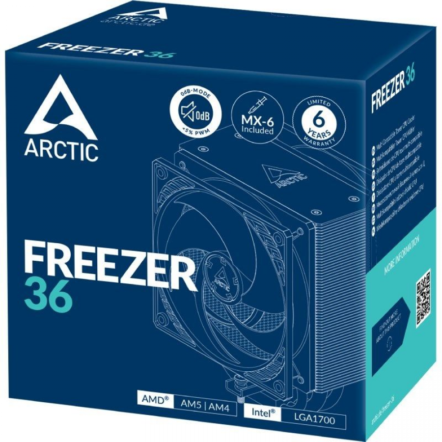 Ventilador con Disipador Arctic Freezer 36/ 12cm