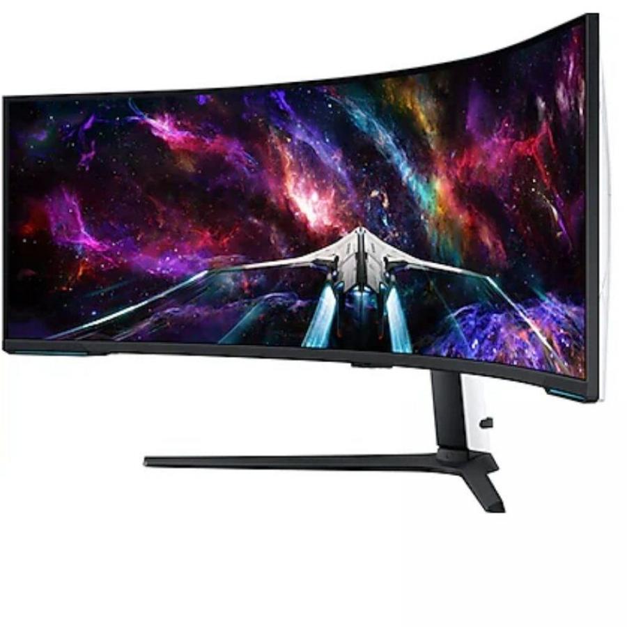 Monitor Gaming Ultrapanorámico Curvo Samsung Odyssey Neo G9 S57CG952NU 57'/ Dual UHD/ 1ms/ 240Hz/ VA/ Regulable en altura/ Blanc