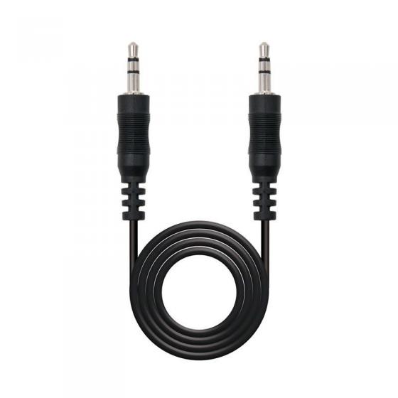 Cable Estéreo Nanocable 10.24.0103/ Jack 3.5 Macho - Jack 3.5 Macho/ 3m/ Negro