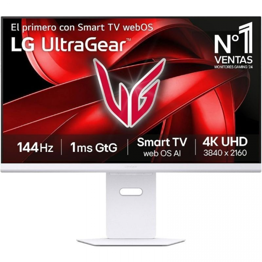 Monitor Gaming LG UltraGear 32G810SA-W 32'/ 4K/ Multimedia/ 1ms/ 144Hz/ IPS/ Regulable en altura/ Blanco