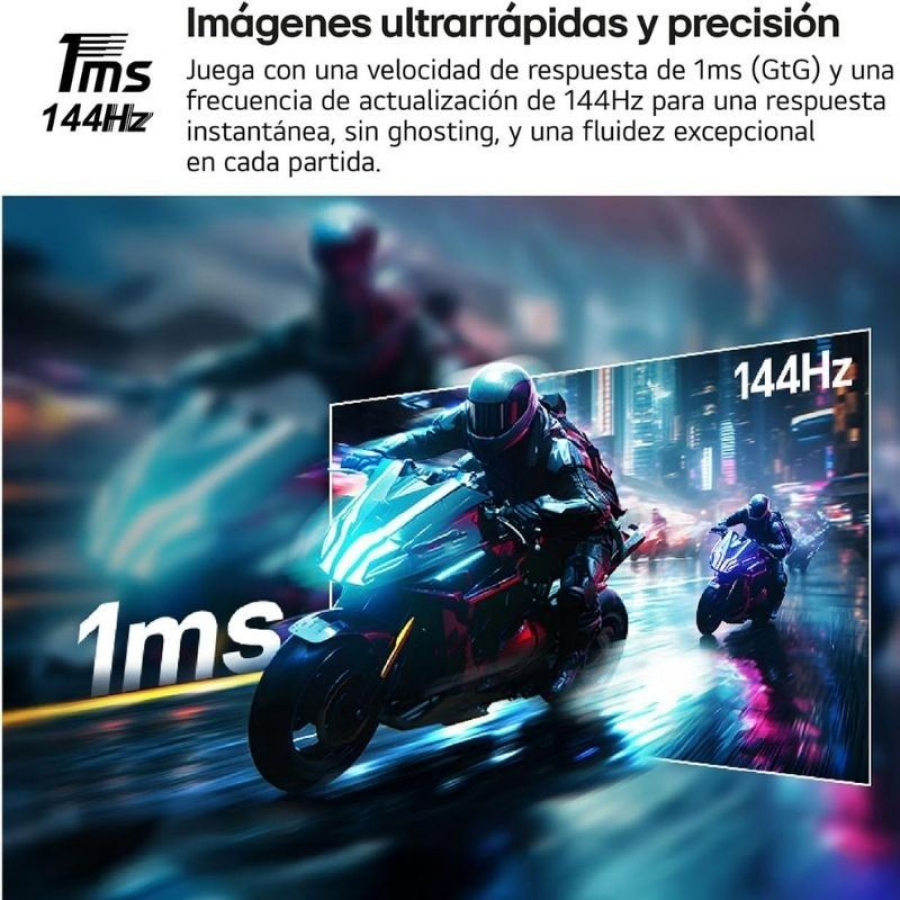 Monitor Gaming LG UltraGear 32G810SA-W 32'/ 4K/ Multimedia/ 1ms/ 144Hz/ IPS/ Regulable en altura/ Blanco