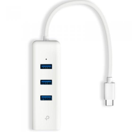 Hub USB Tipo-C 3.0 TP-Link UE330C/ 3xUSB/ 1xRJ45/ Blanco