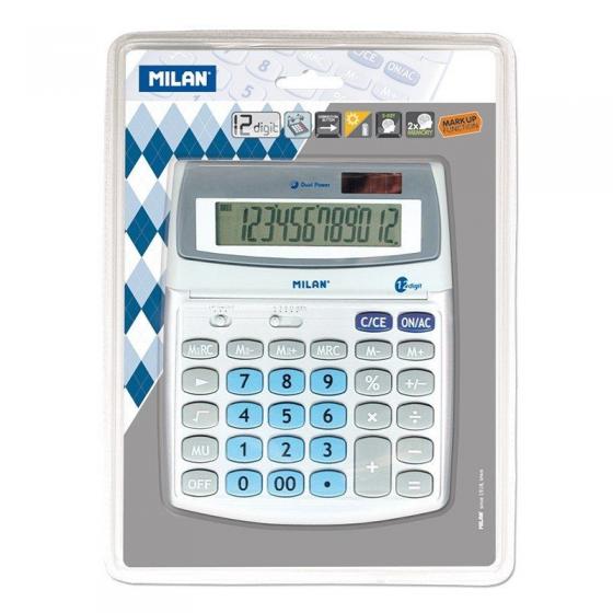 Calculadora Milan 152512BL/ Gris