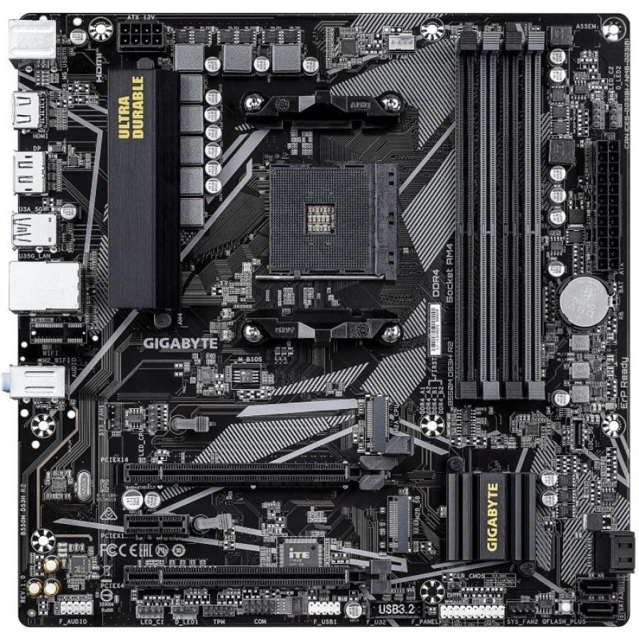 Placa Base Gigabyte B550M DS3H R2 Socket AM4/ DDR4/ PCIe 4.0/ Micro ATX