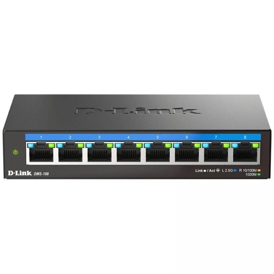 Switch D-Link DMS-108 8 Puertos/ RJ-45 10/100/1000/2.5GB