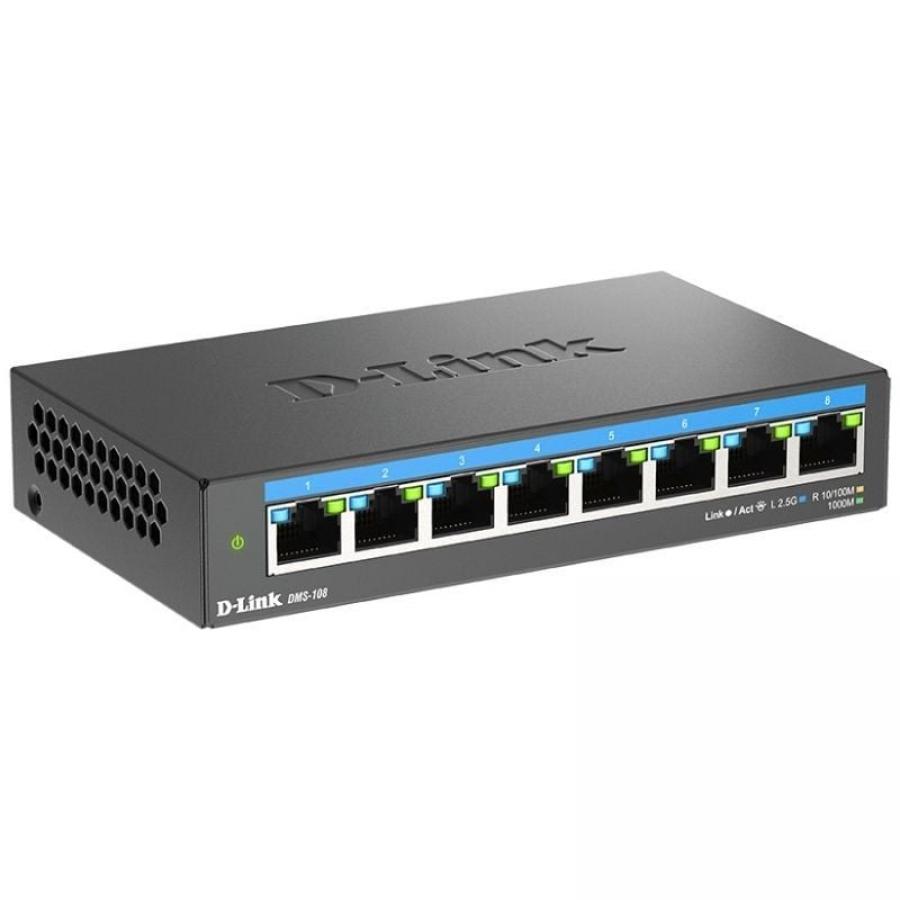 Switch D-Link DMS-108 8 Puertos/ RJ-45 10/100/1000/2.5GB