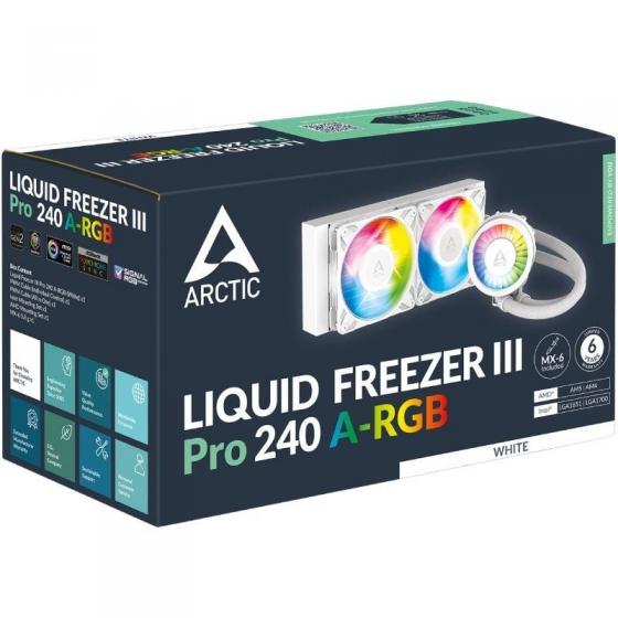 Sistema de Refrigeración Líquida Arctic Liquid Freezer III Pro 240 A-RGB/ Blanco
