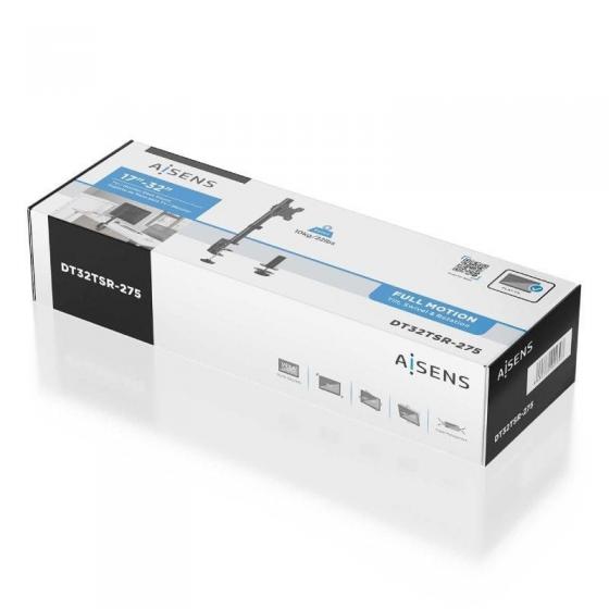 Soporte de Mesa para Monitor Aisens DT32TSR-275/ Giratorio/ Inclinable/ hasta 10kg