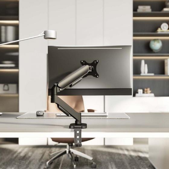 Soporte de Mesa con Contrapeso para Monitor Aisens DT32TSR-355/ Giratorio/ Inclinable/ hasta 9kg