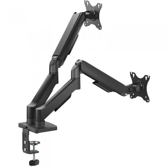 Soporte de Mesa con Contrapeso para 2 Monitores Aisens DT32TSR-357/ Giratorio/ Inclinable/ hasta 9kg