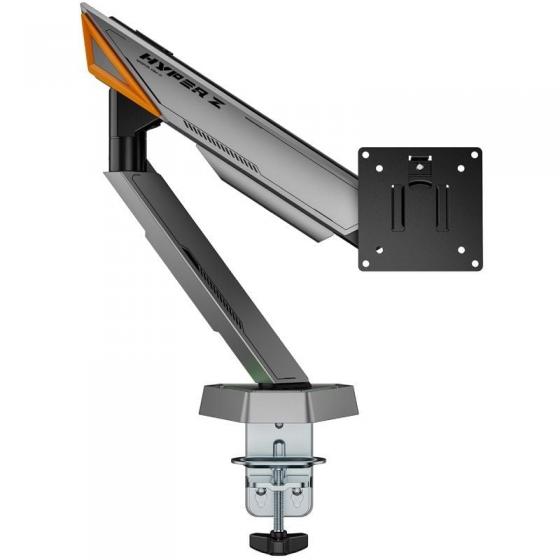 Soporte de Mesa Gaming para Monitor Aisens DT49TSRRGB-347/ Giratorio/ Inclinable/ hasta 16kg/ con Iluminación RGB