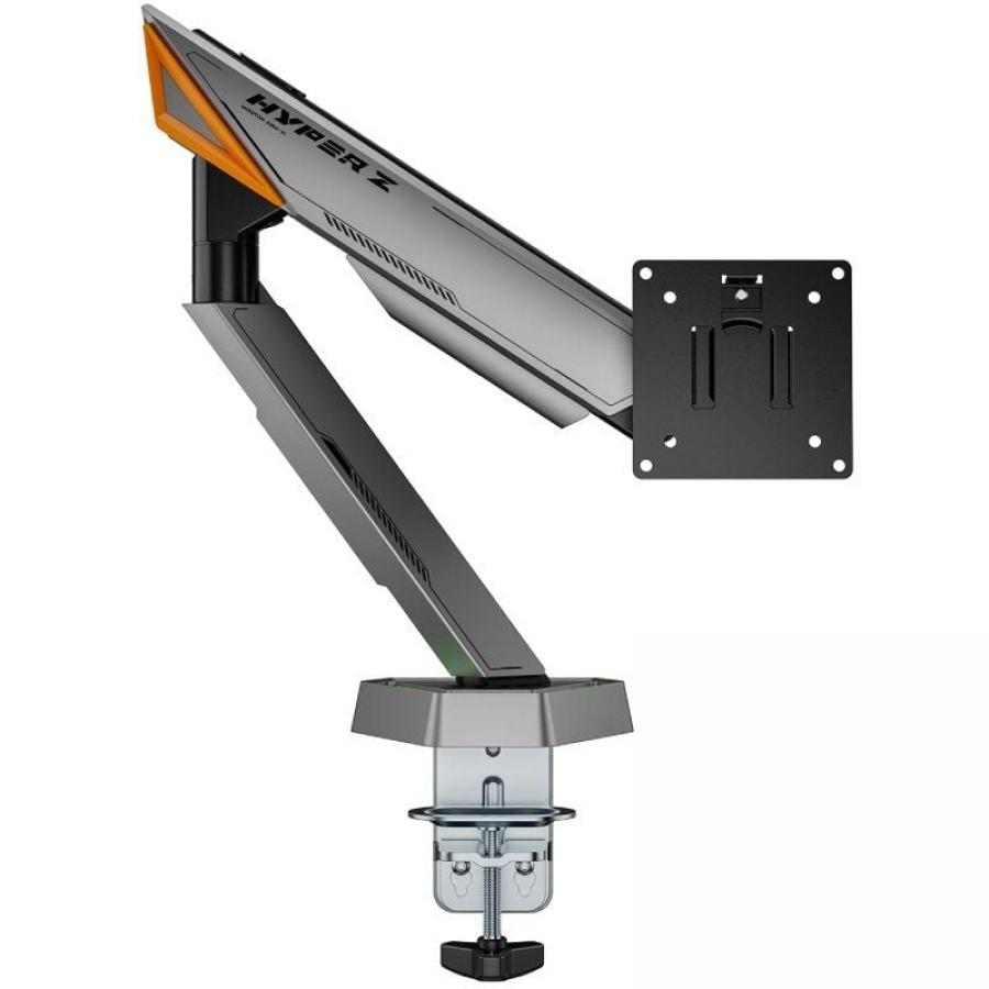 Soporte de Mesa Gaming para Monitor Aisens DT49TSRRGB-347/ Giratorio/ Inclinable/ hasta 16kg/ con Iluminación RGB