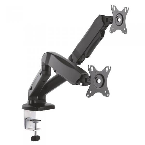 Soporte de Mesa con Contrapeso para 2 Monitores Aisens DT27TSR-045/ Giratorio/ Inclinable/ hasta 9kg