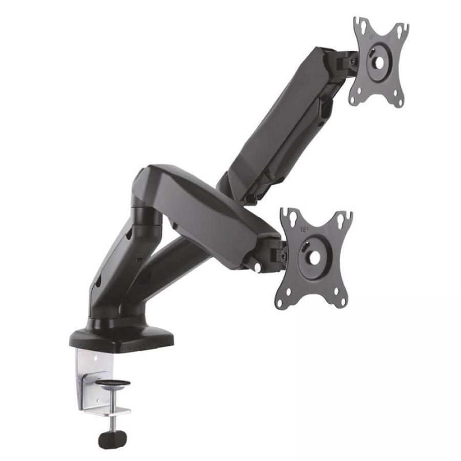 Soporte de Mesa con Contrapeso para 2 Monitores Aisens DT27TSR-045/ Giratorio/ Inclinable/ hasta 9kg