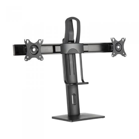 Soporte de Sobremesa con Contrapeso para 2 Monitores Aisens DT27TSR-065/ Giratorio/ Inclinable/ hasta 6kg