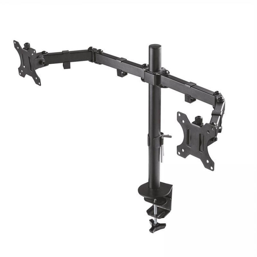 Soporte de Mesa para 2 Monitores Aisens DT32TSR-041/ Giratorio/ Inclinable/ hasta 8kg