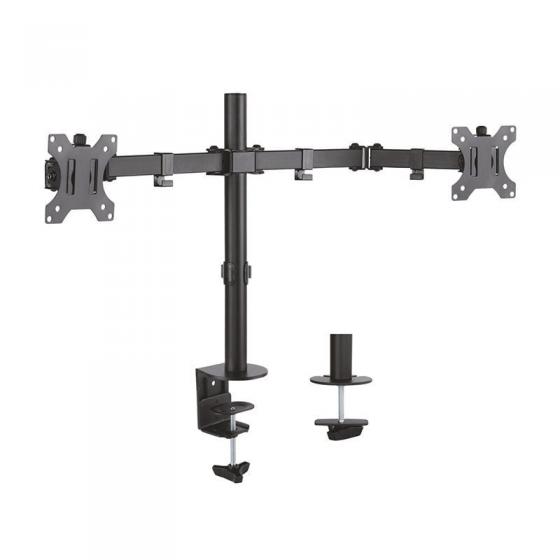 Soporte de Mesa para 2 Monitores Aisens DT32TSR-041/ Giratorio/ Inclinable/ hasta 8kg