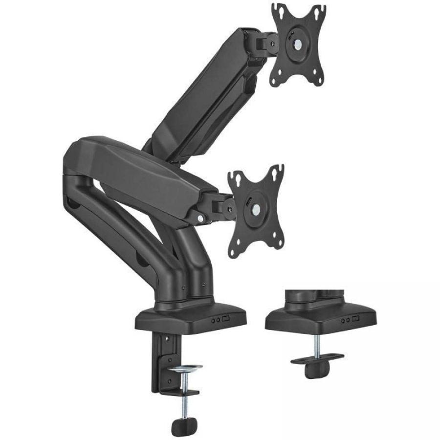Soporte de Mesa con Contrapeso para 2 Monitores o TV Aisens DT32TSR-221/Giratorio/ Inclinable/ hasta 9kg