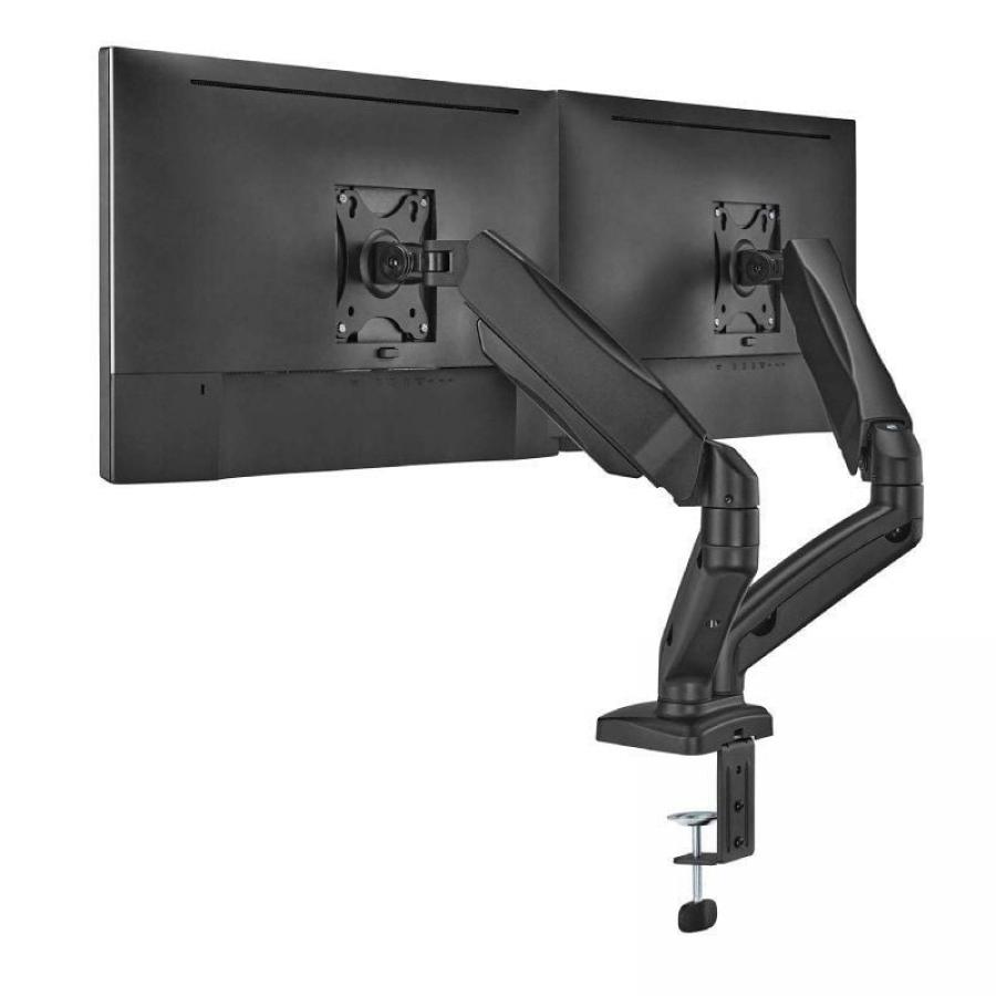 Soporte de Mesa con Contrapeso para 2 Monitores o TV Aisens DT32TSR-221/Giratorio/ Inclinable/ hasta 9kg