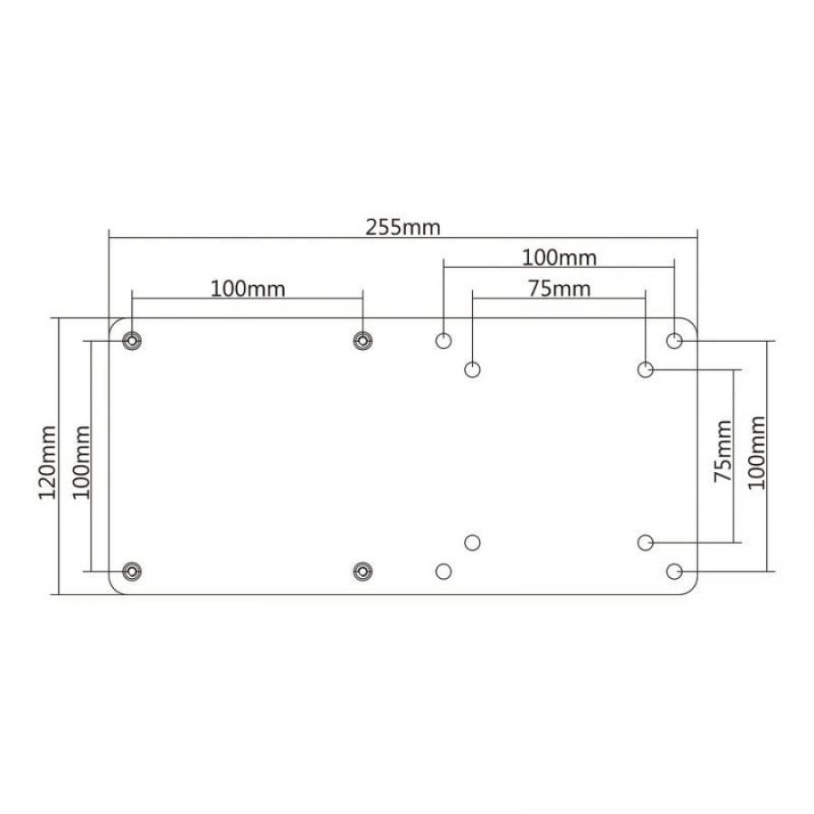 Soporte para miniPC VESA 100x100 Aisens MPC01-055