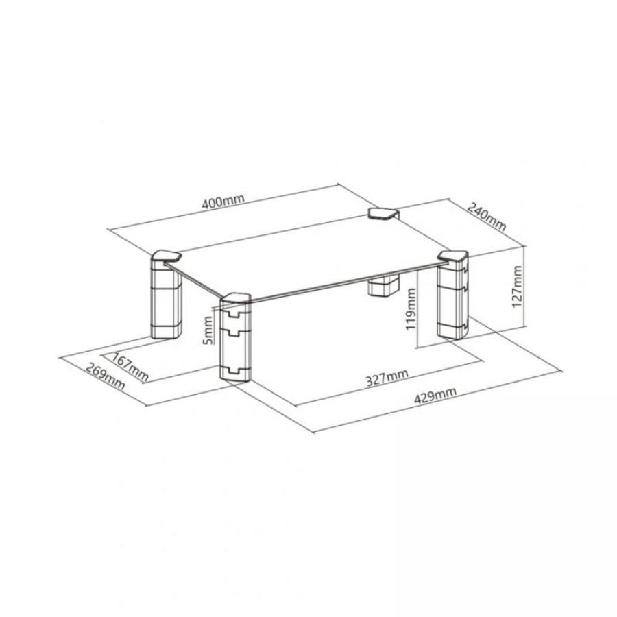 Soporte para Monitor Aisens MR01C-109/ hasta 20kg