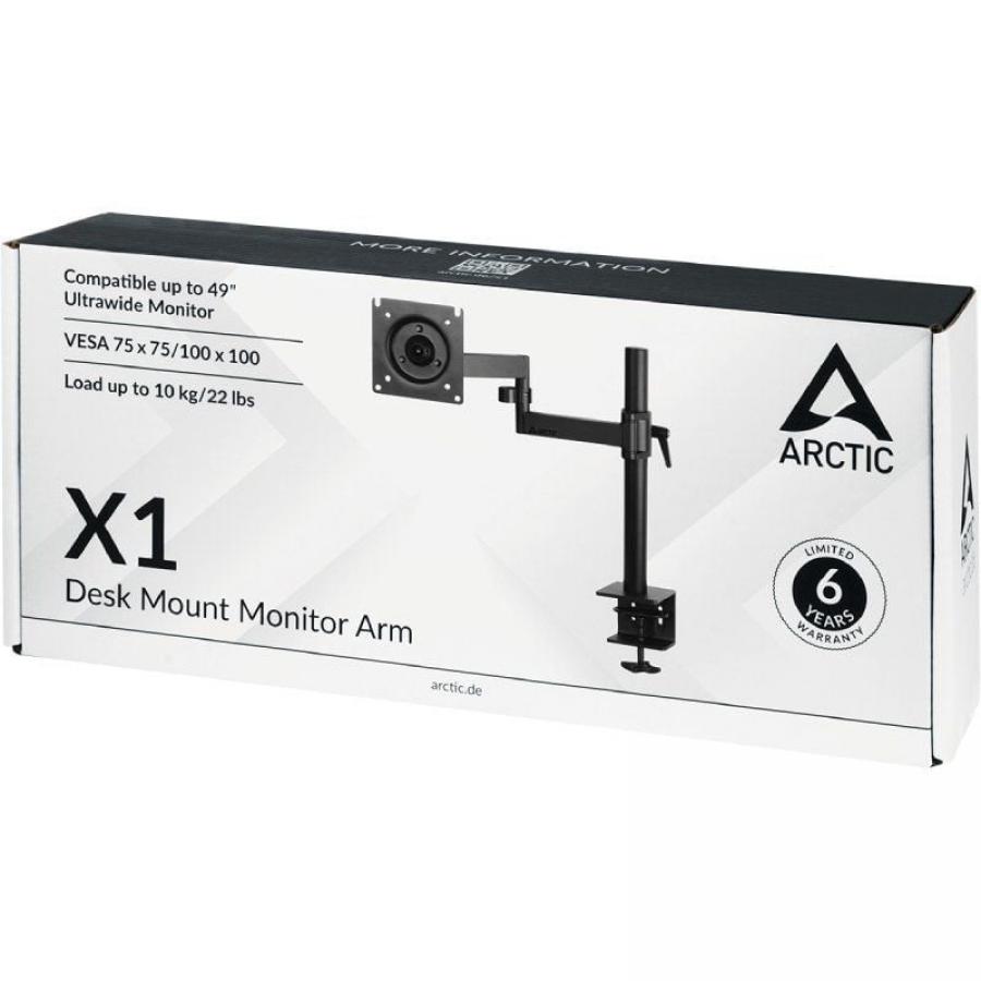 Soporte de Mesa para Monitor Arctic X1/ Giratorio/ Inclinable/ hasta 10kg